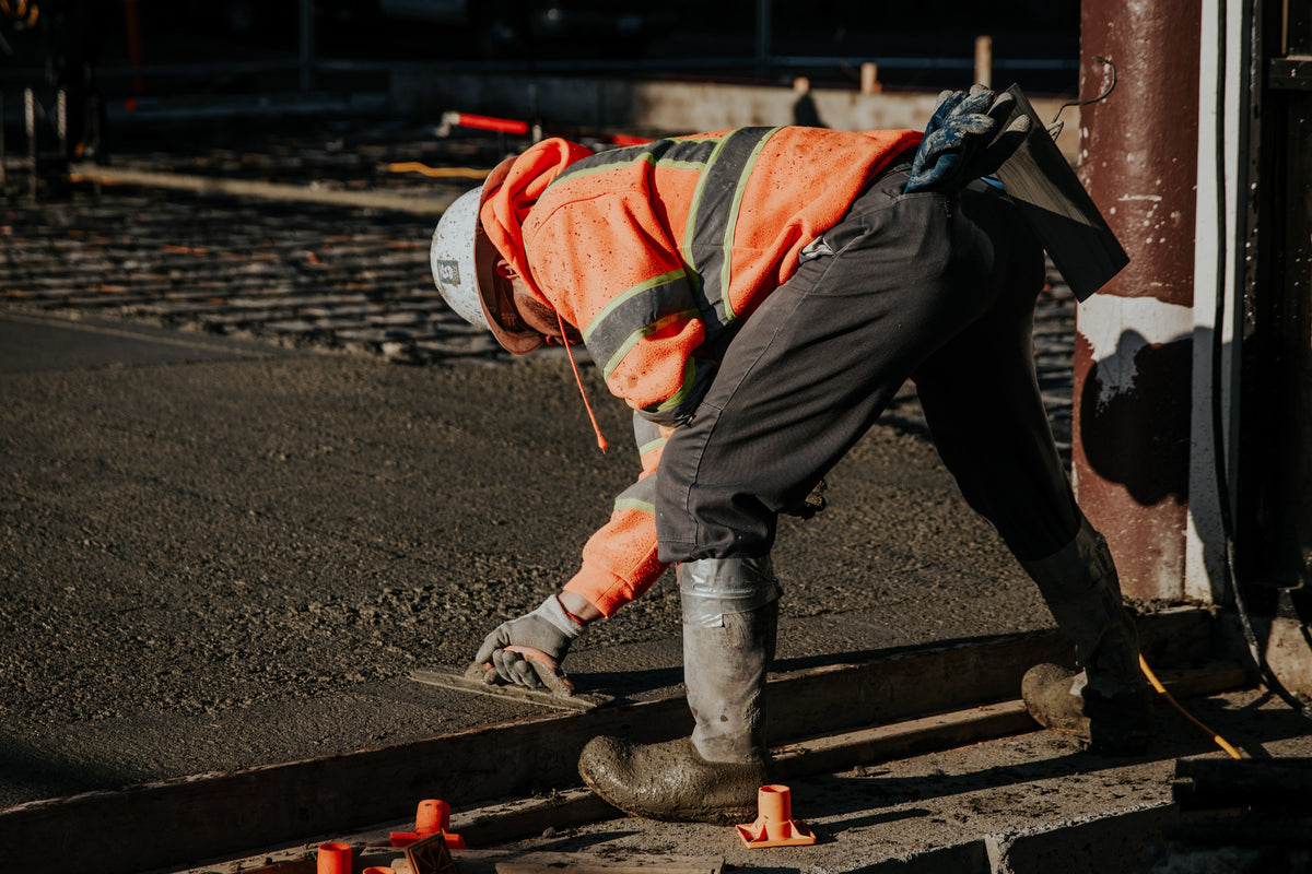Concrete foundation work on a Christchurch building site